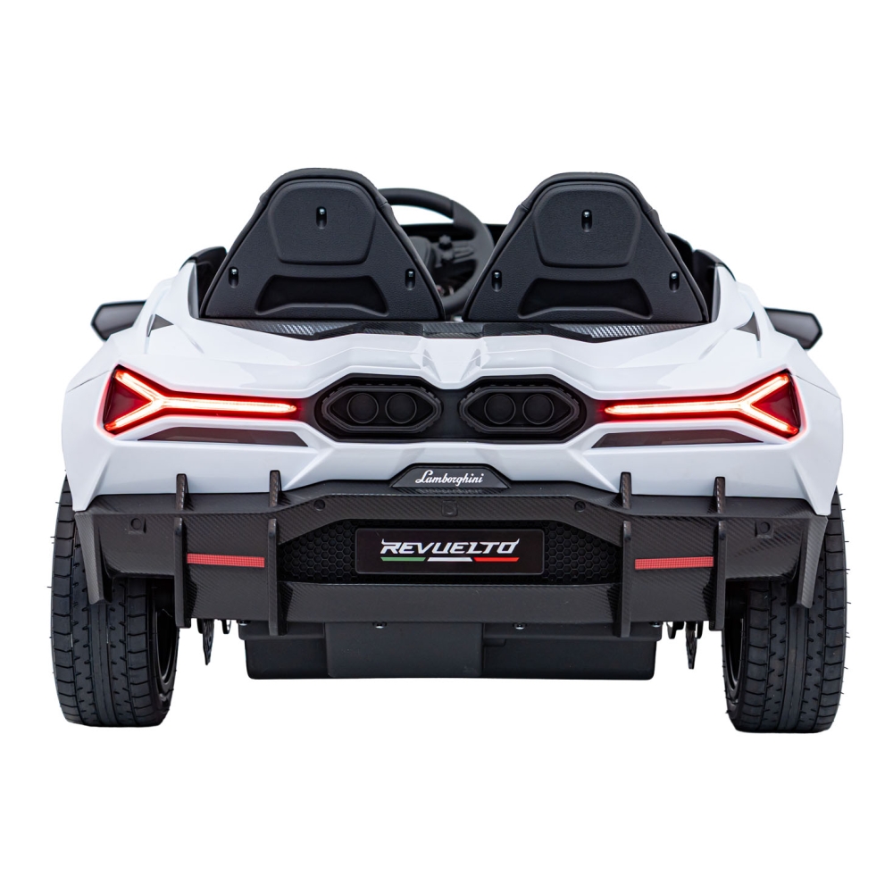 Elektromobilis Lamborghini Revuelto XL STRONG, White-Elektromobiliai vaikams, Mašinos-e-vaikas