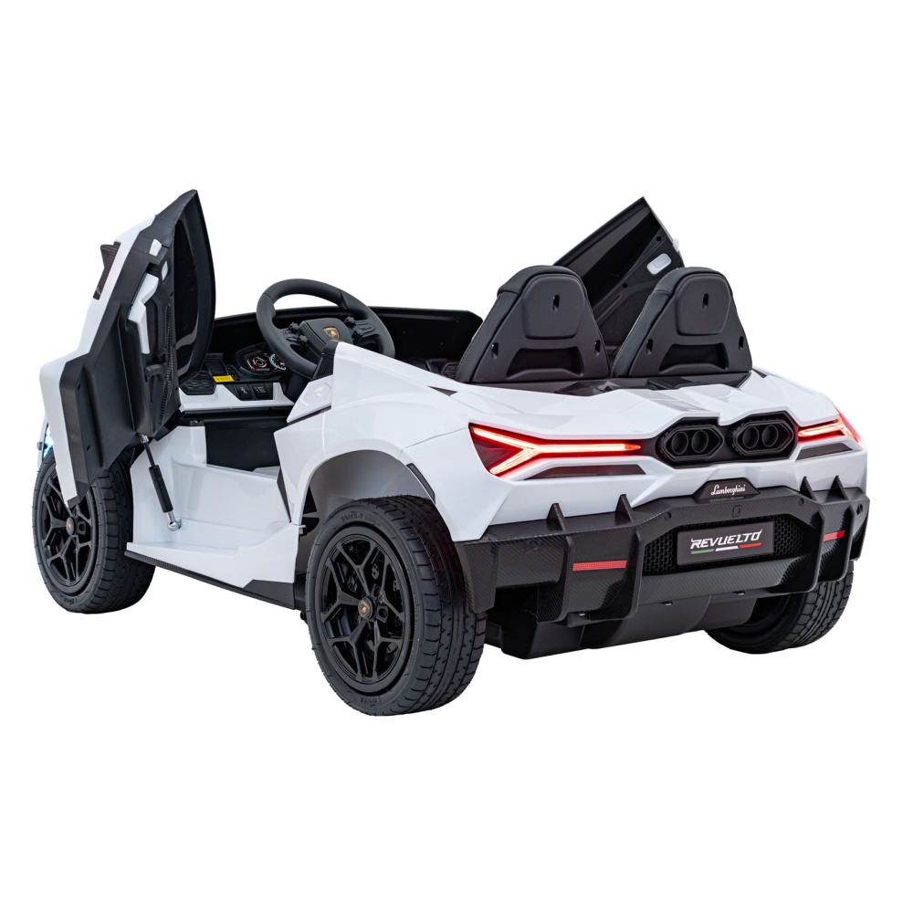 Elektromobilis Lamborghini Revuelto XL STRONG, White-Elektromobiliai vaikams, Mašinos-e-vaikas