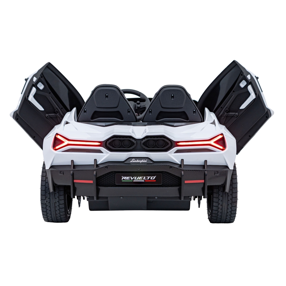 Elektromobilis Lamborghini Revuelto XL STRONG, White-Elektromobiliai vaikams, Mašinos-e-vaikas