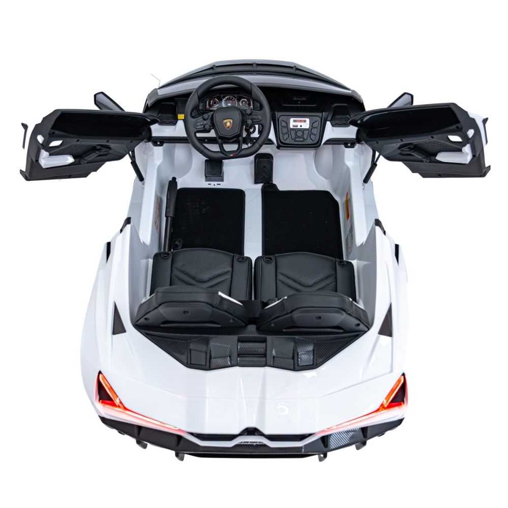 Elektromobilis Lamborghini Revuelto XL STRONG, White-Elektromobiliai vaikams, Mašinos-e-vaikas