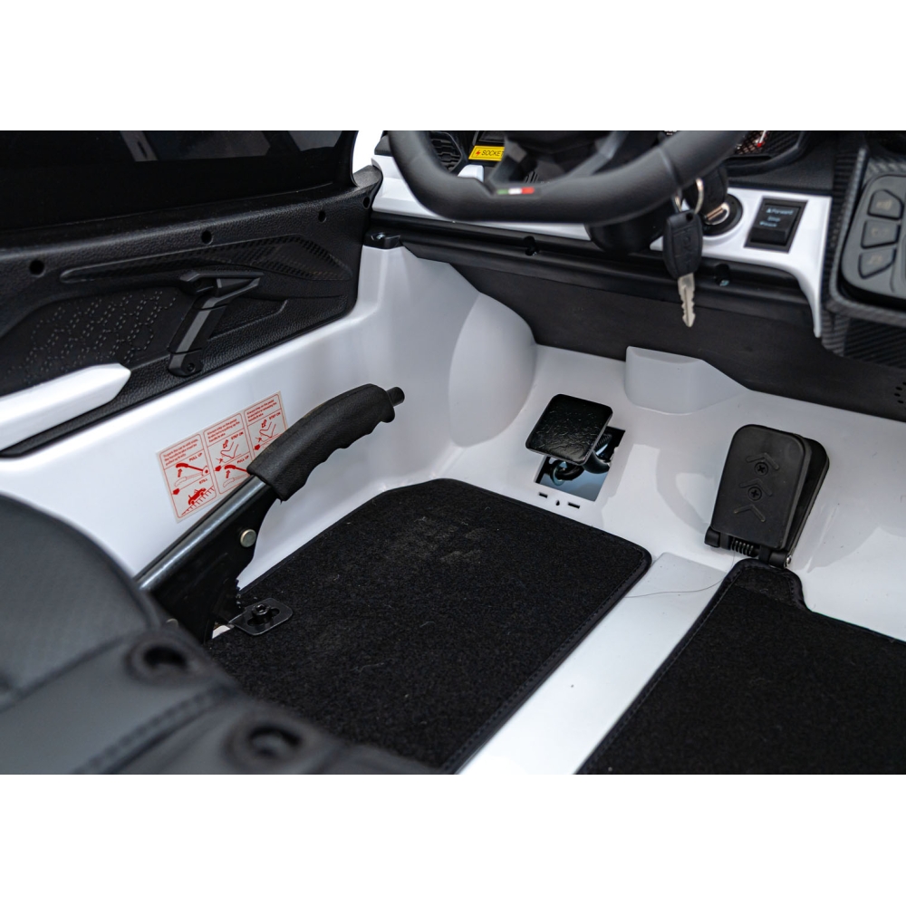 Elektromobilis Lamborghini Revuelto XL STRONG, White-Elektromobiliai vaikams, Mašinos-e-vaikas