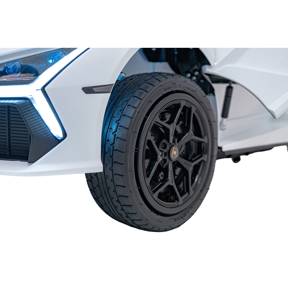 Elektromobilis Lamborghini Revuelto XL STRONG, White-Elektromobiliai vaikams, Mašinos-e-vaikas