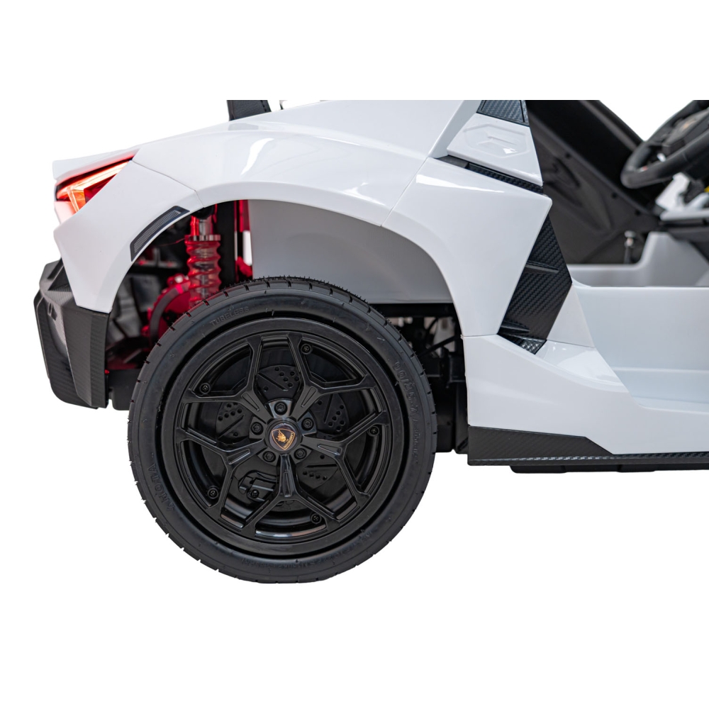 Elektromobilis Lamborghini Revuelto XL STRONG, White-Elektromobiliai vaikams, Mašinos-e-vaikas