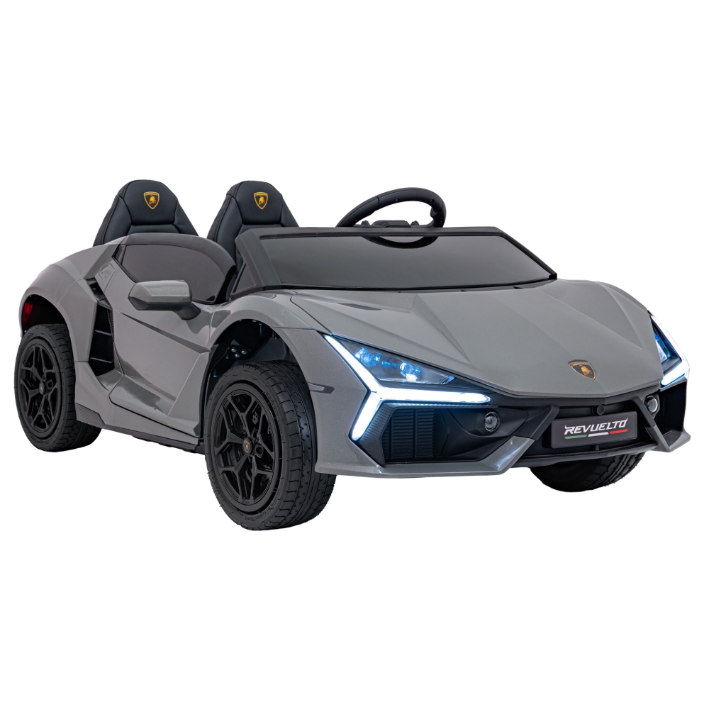 Elektromobilis Lamborghini Revuelto XL STRONG, Grey-Elektromobiliai vaikams, Mašinos-e-vaikas