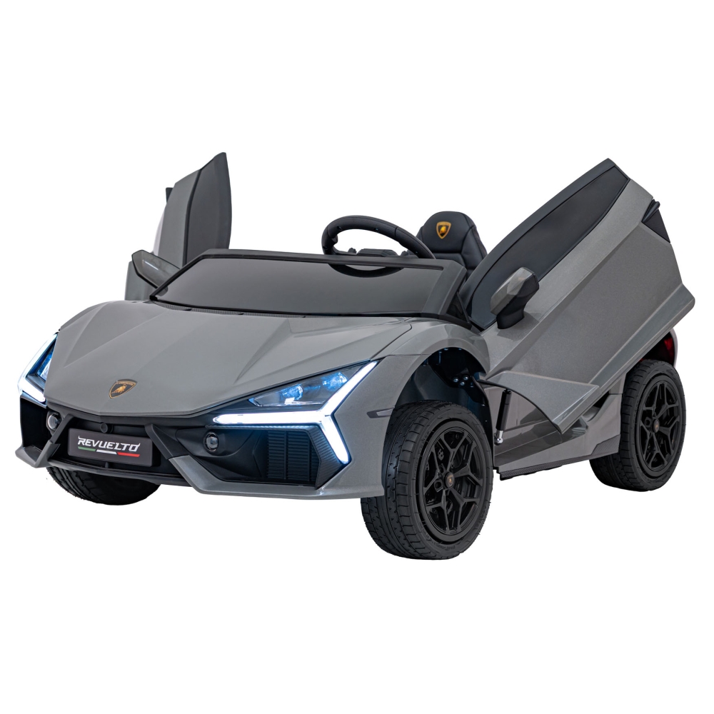 Elektromobilis Lamborghini Revuelto XL STRONG, Grey-Elektromobiliai vaikams, Mašinos-e-vaikas