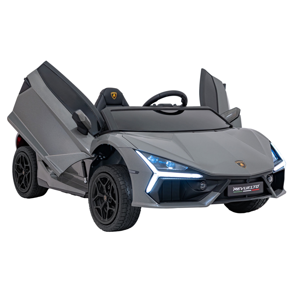 Elektromobilis Lamborghini Revuelto XL STRONG, Grey-Elektromobiliai vaikams, Mašinos-e-vaikas