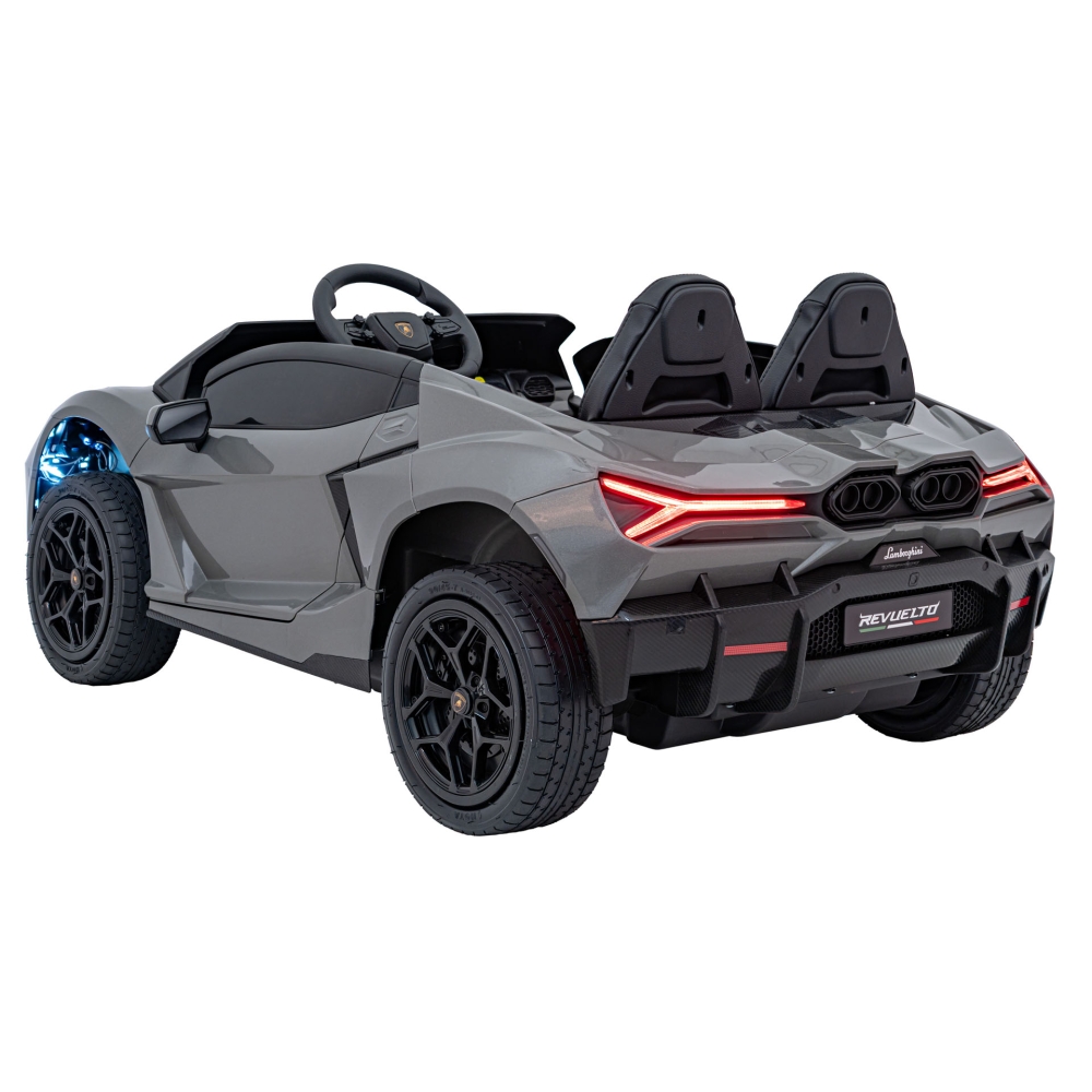 Elektromobilis Lamborghini Revuelto XL STRONG, Grey-Elektromobiliai vaikams, Mašinos-e-vaikas