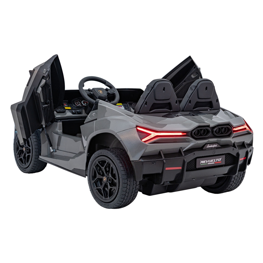 Elektromobilis Lamborghini Revuelto XL STRONG, Grey-Elektromobiliai vaikams, Mašinos-e-vaikas