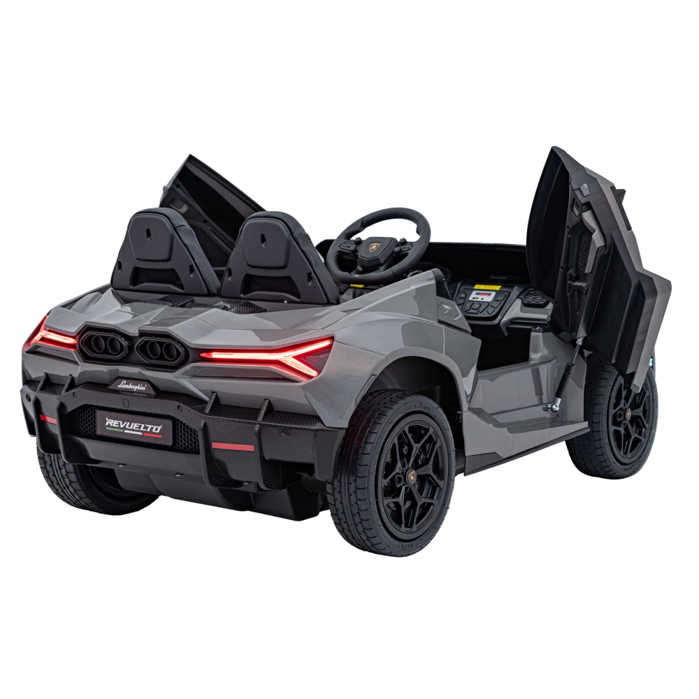 Elektromobilis Lamborghini Revuelto XL STRONG, Grey-Elektromobiliai vaikams, Mašinos-e-vaikas