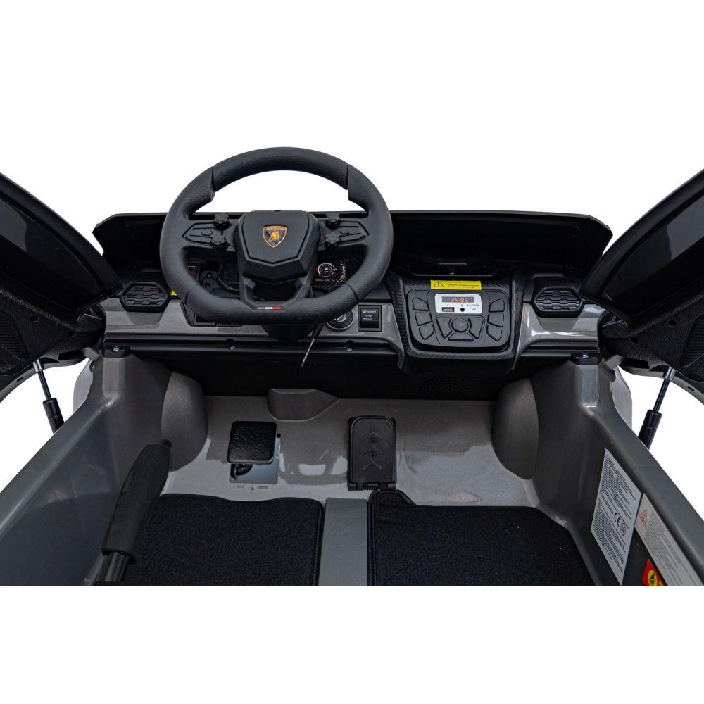 Elektromobilis Lamborghini Revuelto XL STRONG, Grey-Elektromobiliai vaikams, Mašinos-e-vaikas