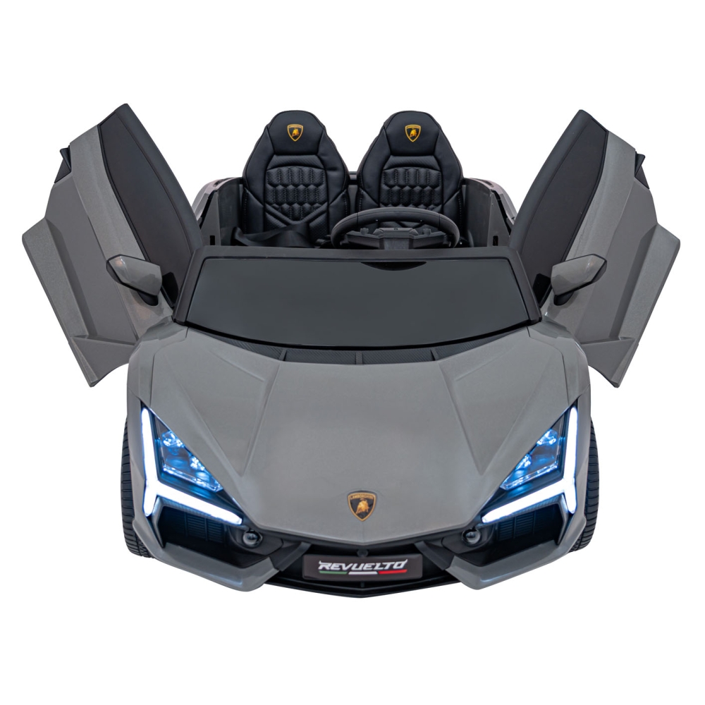 Elektromobilis Lamborghini Revuelto XL STRONG, Grey-Elektromobiliai vaikams, Mašinos-e-vaikas