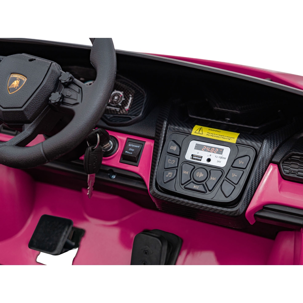 Elektromobilis Lamborghini Revuelto XL STRONG, Pink-Elektromobiliai vaikams, Mašinos-e-vaikas
