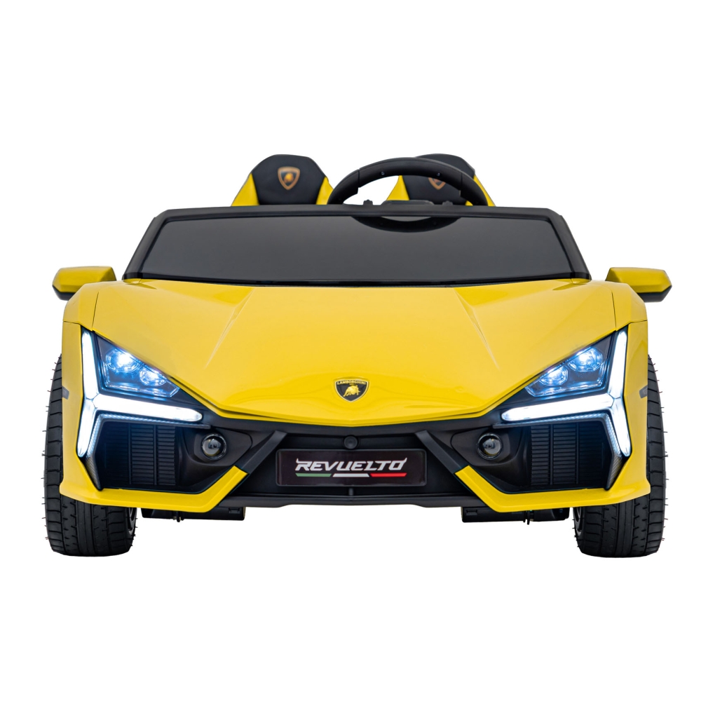Elektromobilis Lamborghini Revuelto XL STRONG, Yellow-Elektromobiliai vaikams, Mašinos-e-vaikas