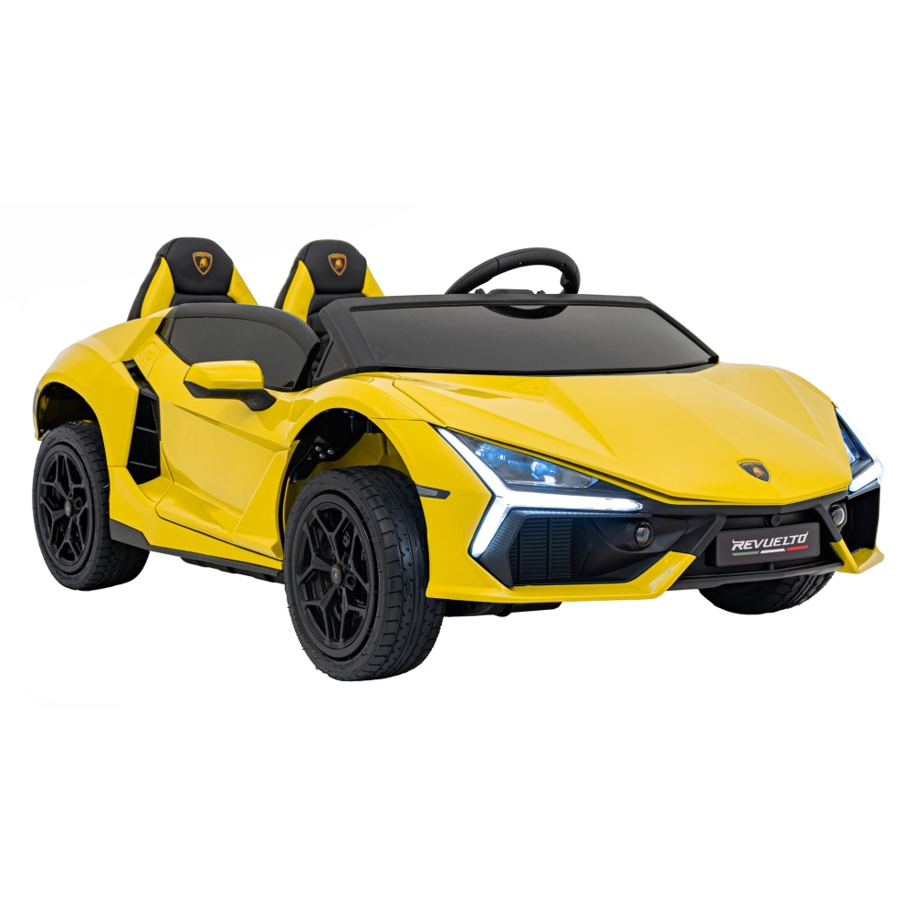 Elektromobilis Lamborghini Revuelto XL STRONG, Yellow-Elektromobiliai vaikams, Mašinos-e-vaikas