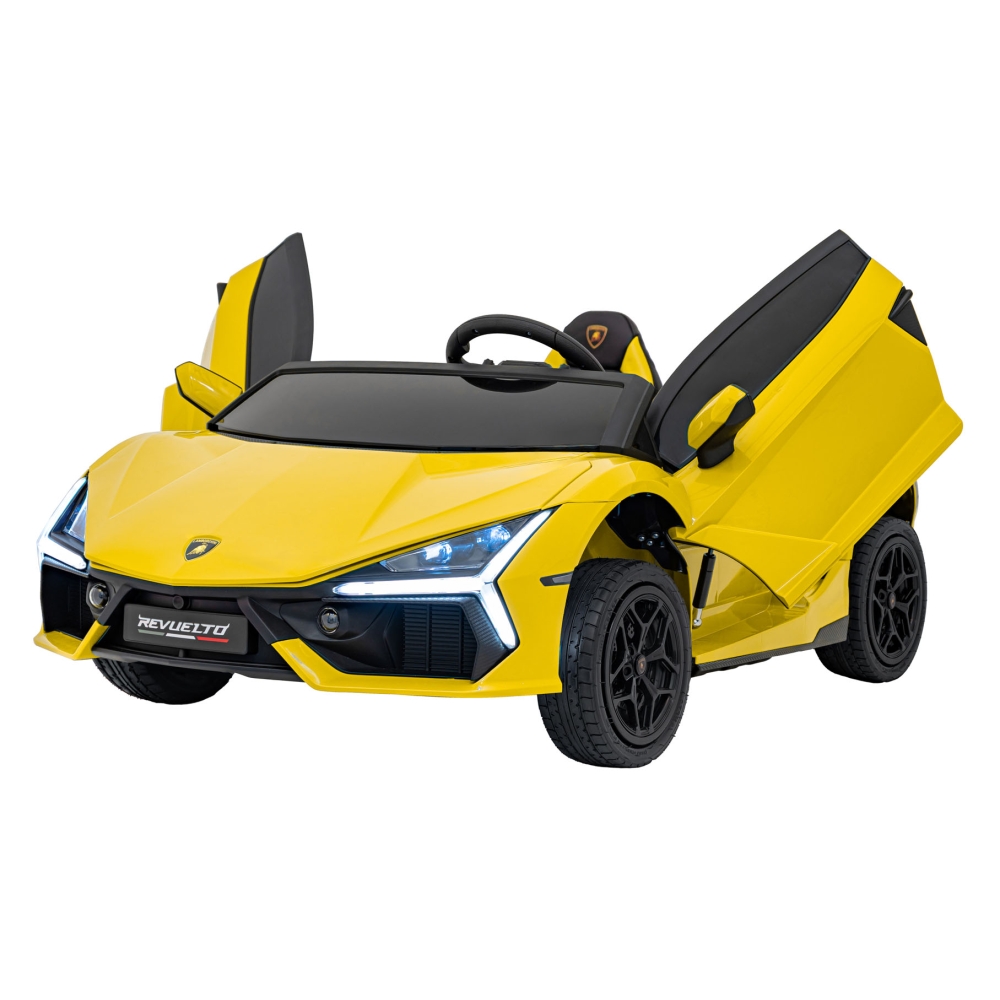 Elektromobilis Lamborghini Revuelto XL STRONG, Yellow-Elektromobiliai vaikams, Mašinos-e-vaikas