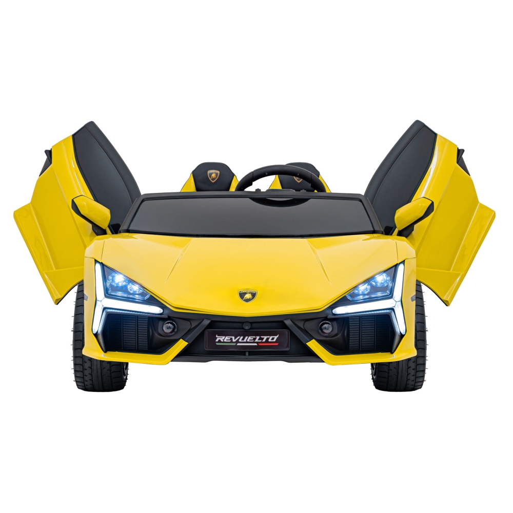 Elektromobilis Lamborghini Revuelto XL STRONG, Yellow-Elektromobiliai vaikams, Mašinos-e-vaikas