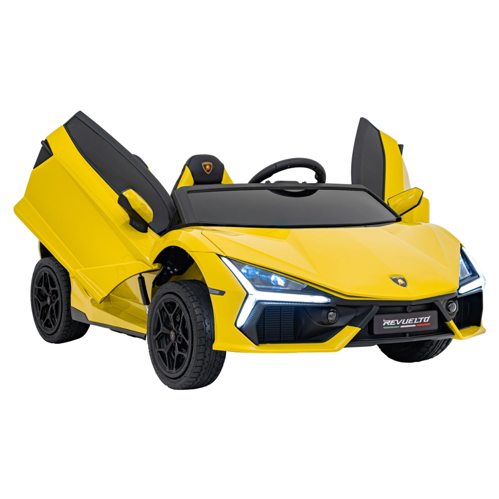 Elektromobilis Lamborghini Revuelto XL STRONG, Yellow-Elektromobiliai vaikams, Mašinos-e-vaikas