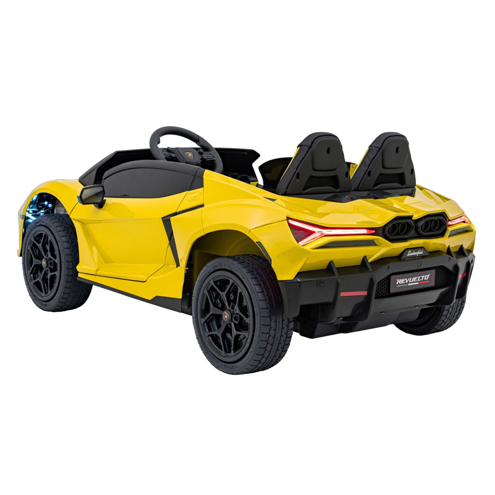Elektromobilis Lamborghini Revuelto XL STRONG, Yellow-Elektromobiliai vaikams, Mašinos-e-vaikas