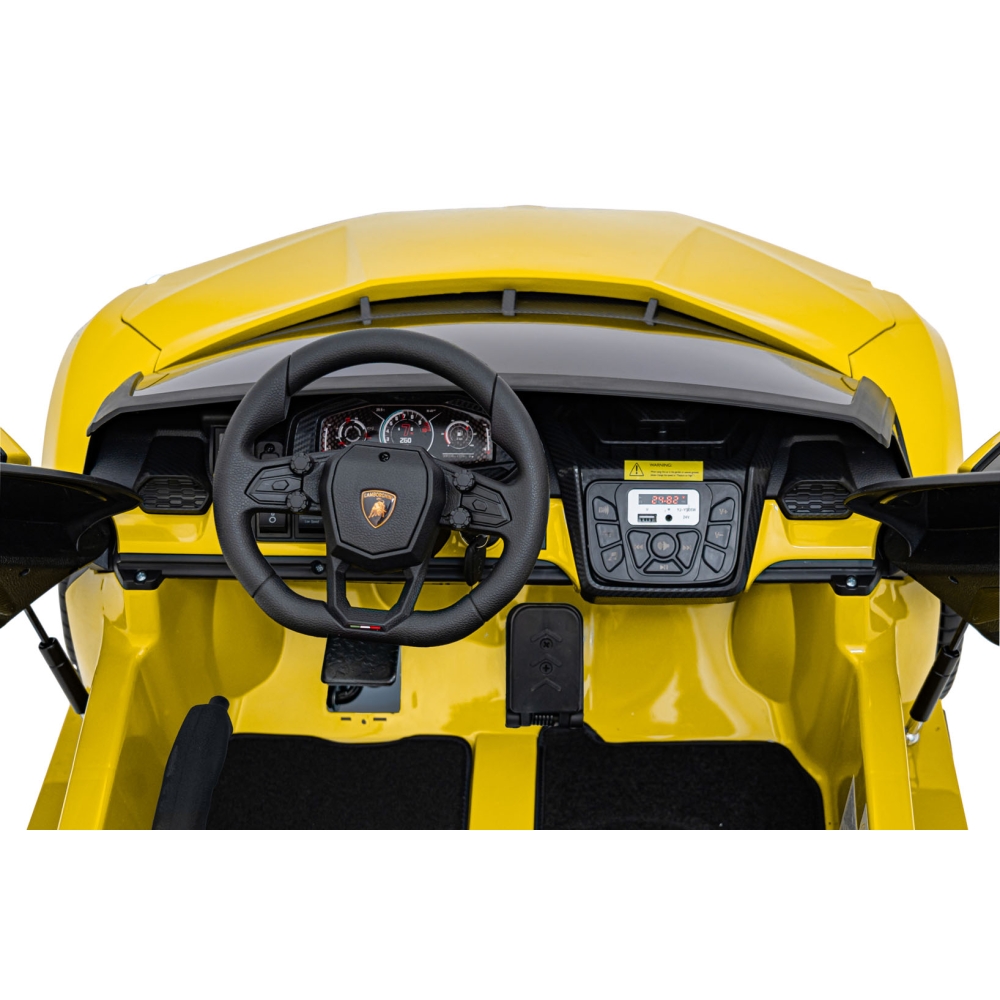 Elektromobilis Lamborghini Revuelto XL STRONG, Yellow-Elektromobiliai vaikams, Mašinos-e-vaikas