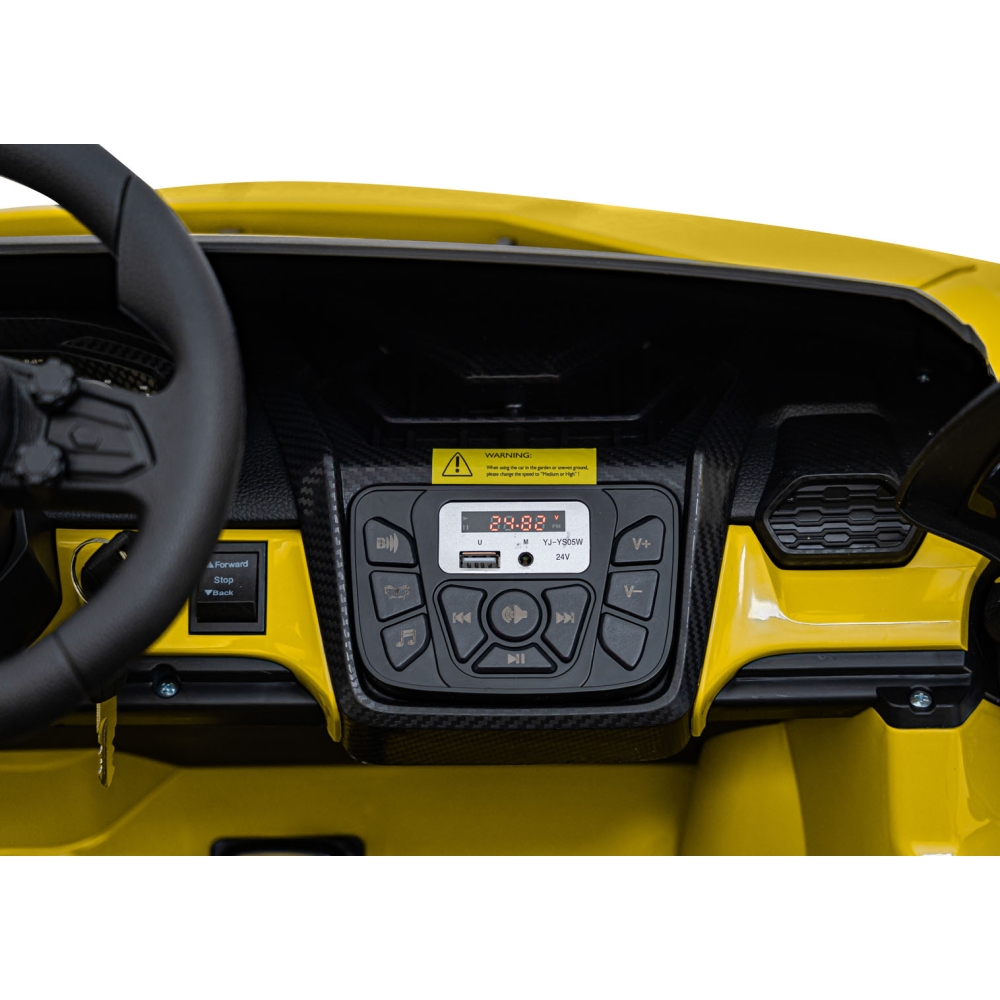 Elektromobilis Lamborghini Revuelto XL STRONG, Yellow-Elektromobiliai vaikams, Mašinos-e-vaikas