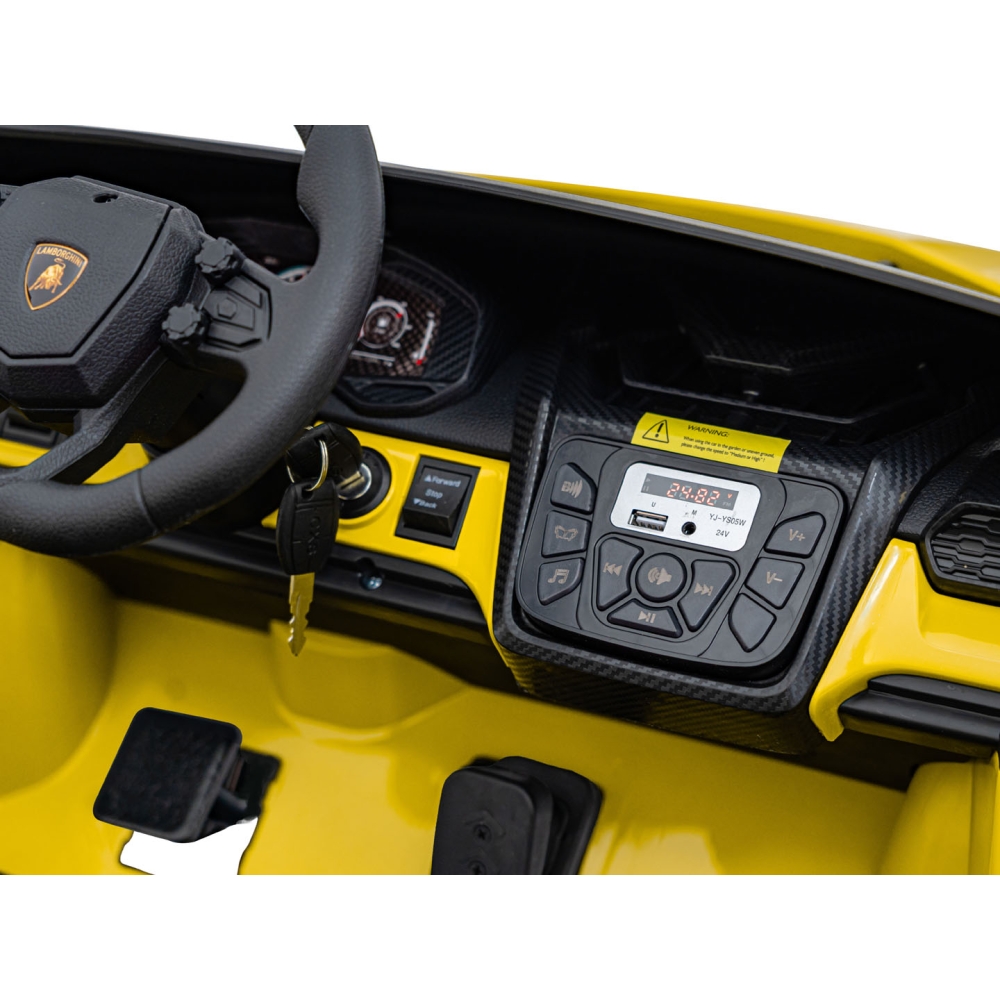 Elektromobilis Lamborghini Revuelto XL STRONG, Yellow-Elektromobiliai vaikams, Mašinos-e-vaikas