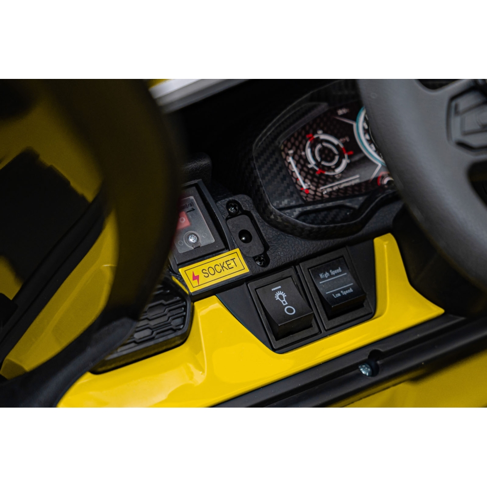 Elektromobilis Lamborghini Revuelto XL STRONG, Yellow-Elektromobiliai vaikams, Mašinos-e-vaikas