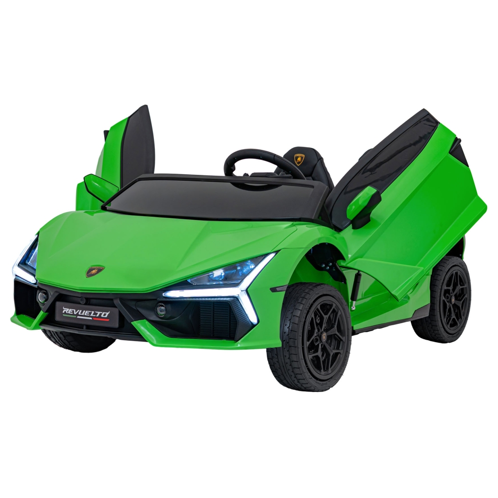 Elektromobilis Lamborghini Revuelto XL STRONG, Green-Elektromobiliai vaikams, Mašinos-e-vaikas