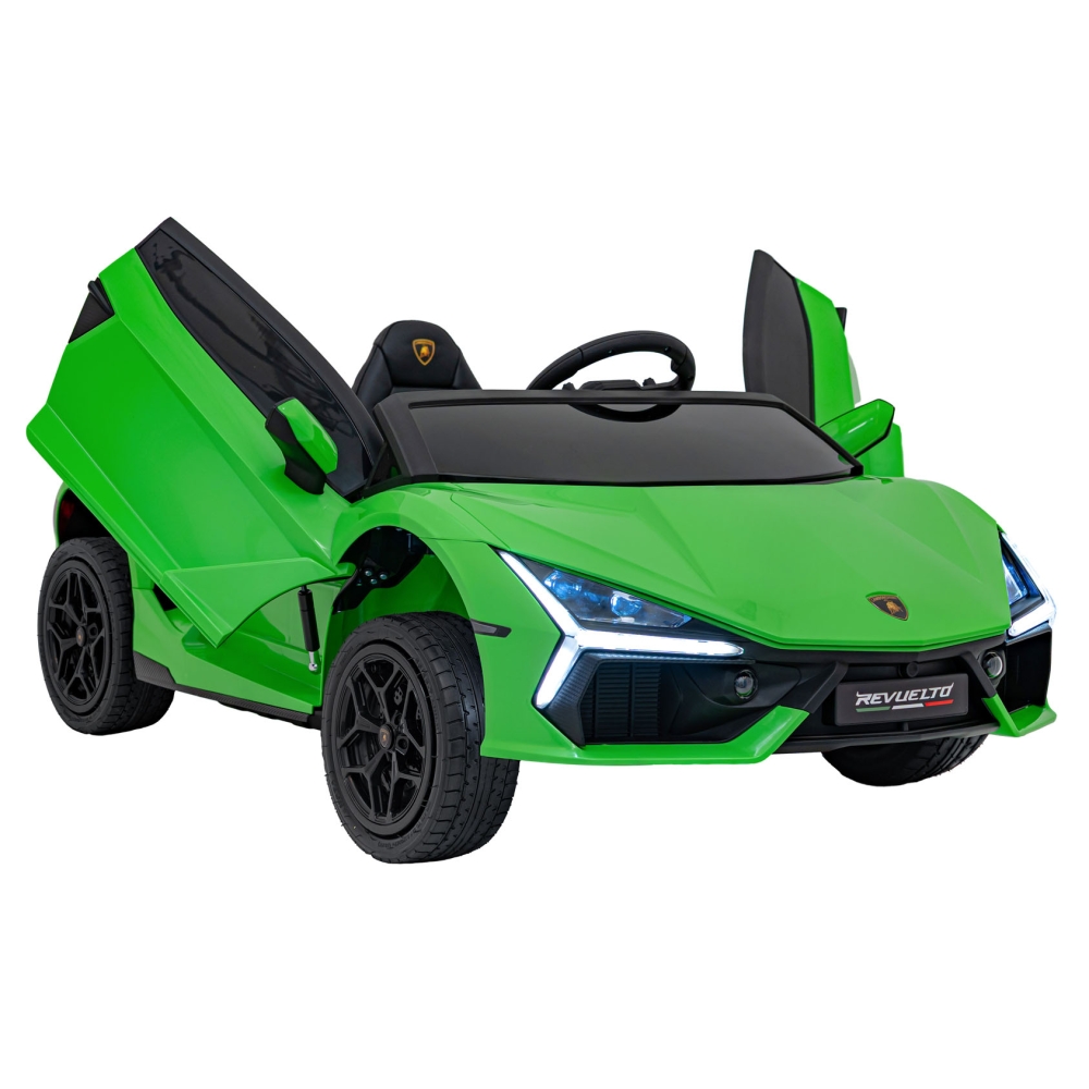 Elektromobilis Lamborghini Revuelto XL STRONG, Green-Elektromobiliai vaikams, Mašinos-e-vaikas