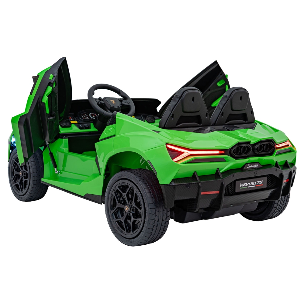 Elektromobilis Lamborghini Revuelto XL STRONG, Green-Elektromobiliai vaikams, Mašinos-e-vaikas