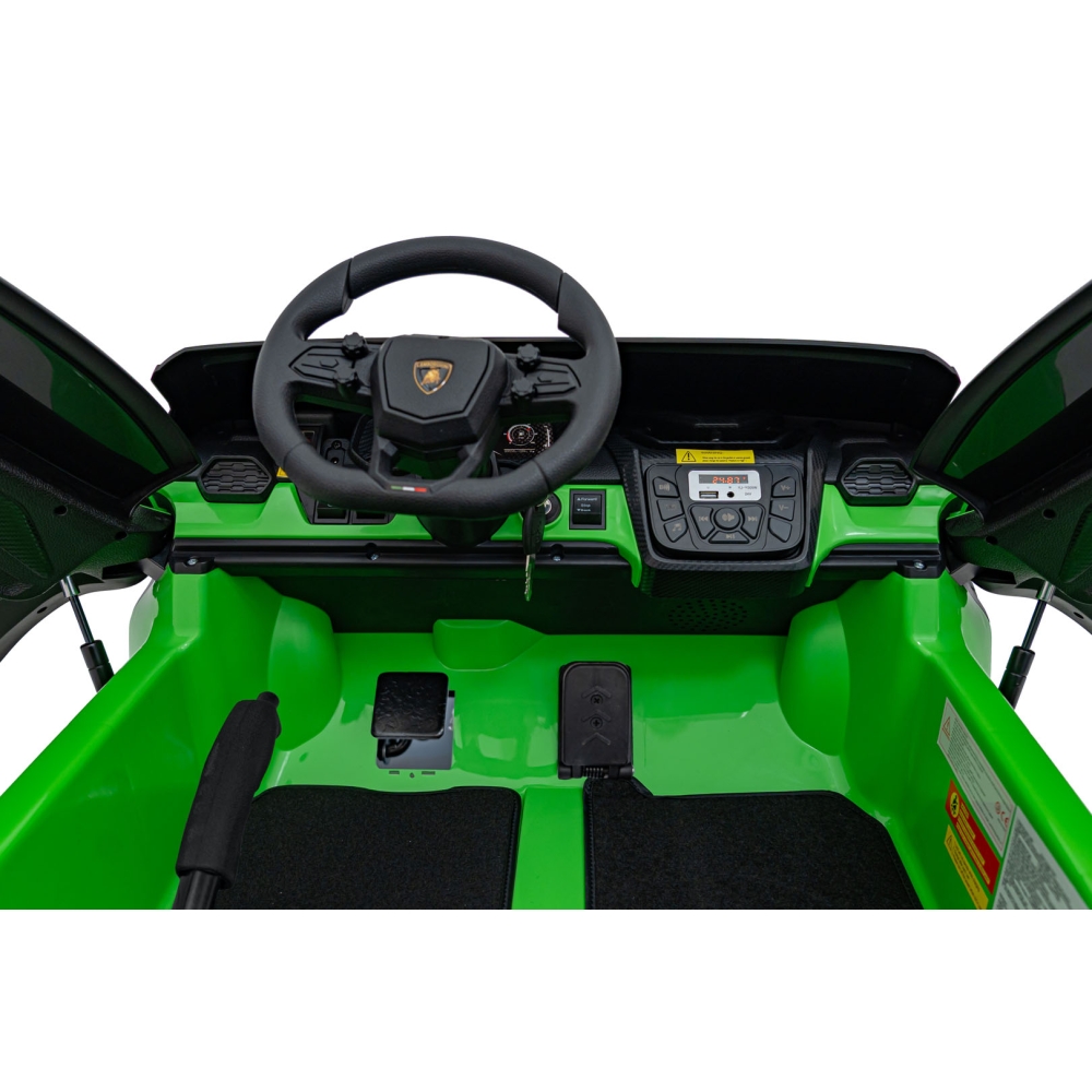 Elektromobilis Lamborghini Revuelto XL STRONG, Green-Elektromobiliai vaikams, Mašinos-e-vaikas