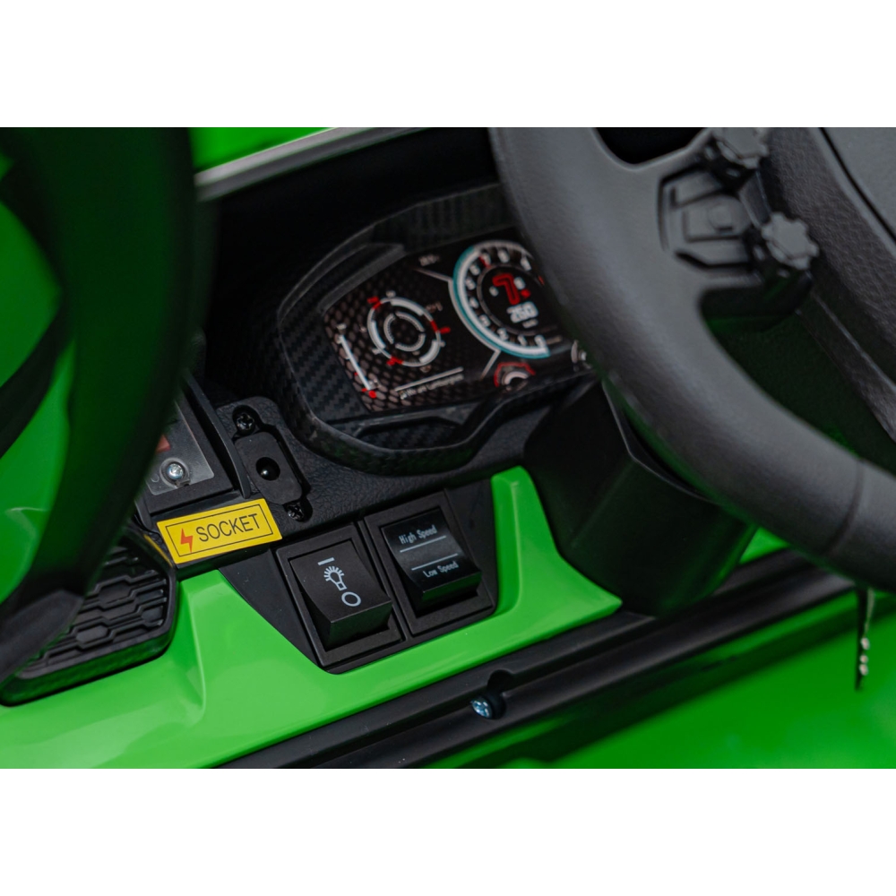 Elektromobilis Lamborghini Revuelto XL STRONG, Green-Elektromobiliai vaikams, Mašinos-e-vaikas