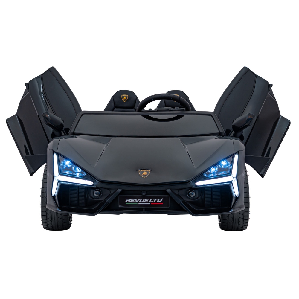 Elektromobilis Lamborghini Revuelto XL STRONG, Black-Elektromobiliai vaikams, Mašinos-e-vaikas