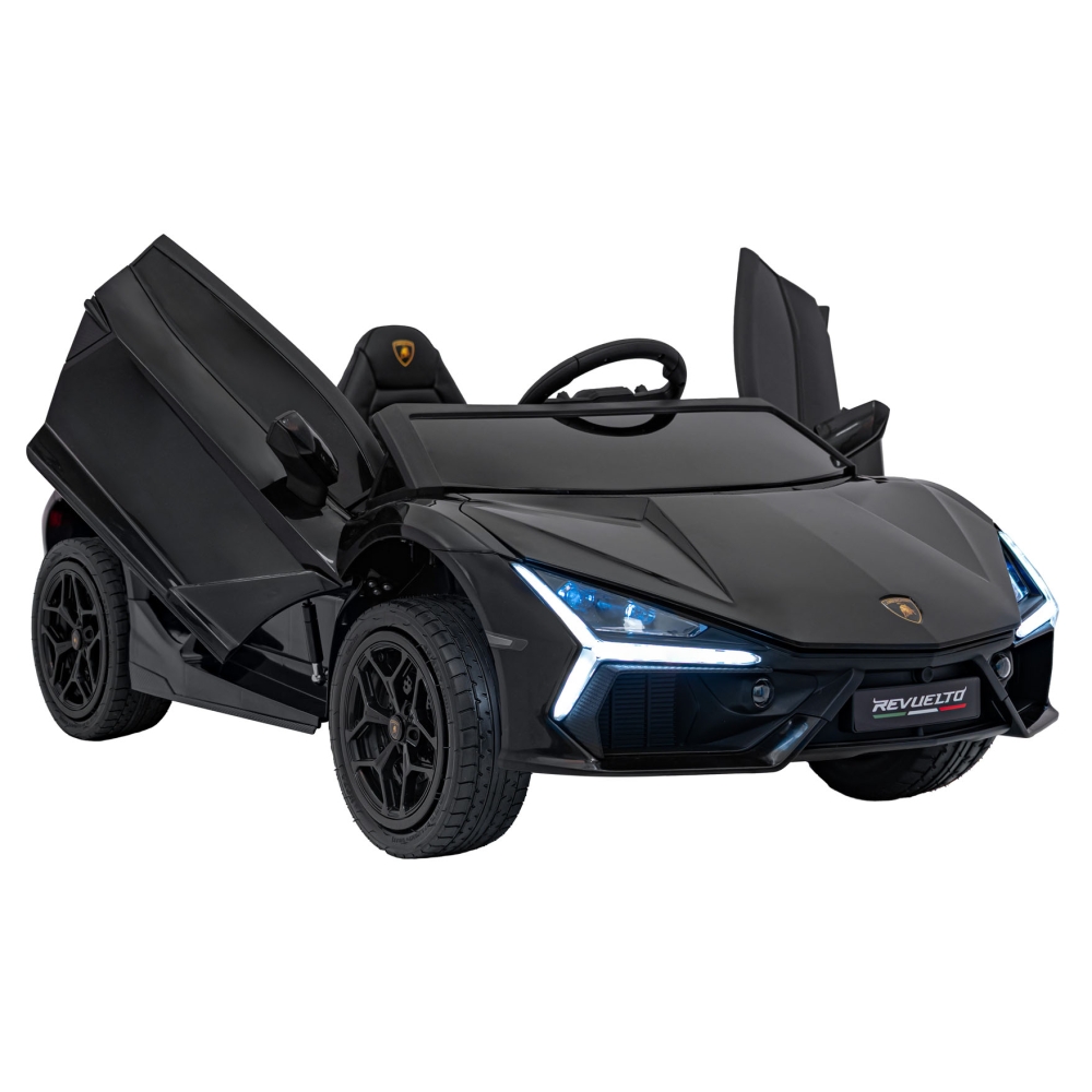 Elektromobilis Lamborghini Revuelto XL STRONG, Black-Elektromobiliai vaikams, Mašinos-e-vaikas