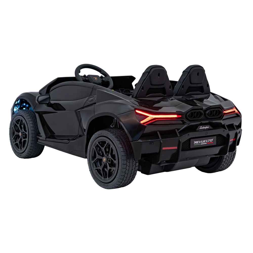 Elektromobilis Lamborghini Revuelto XL STRONG, Black-Elektromobiliai vaikams, Mašinos-e-vaikas