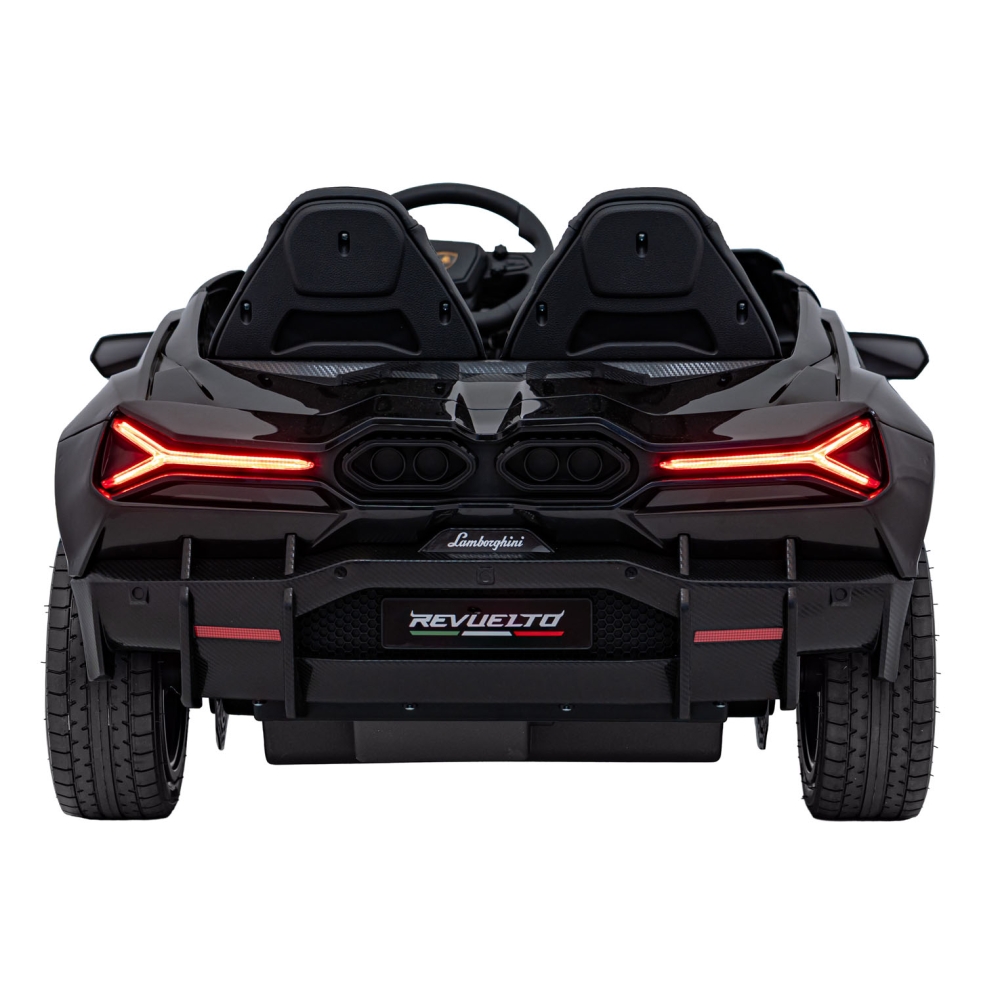 Elektromobilis Lamborghini Revuelto XL STRONG, Black-Elektromobiliai vaikams, Mašinos-e-vaikas