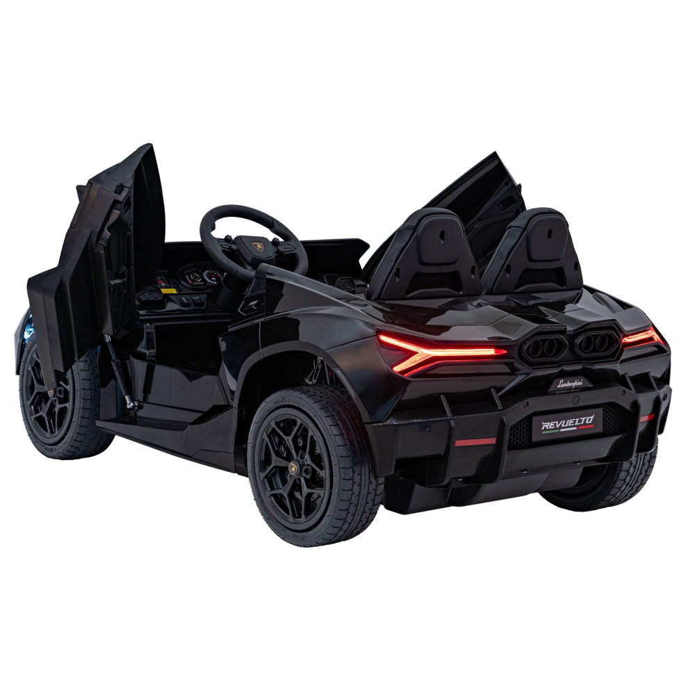 Elektromobilis Lamborghini Revuelto XL STRONG, Black-Elektromobiliai vaikams, Mašinos-e-vaikas