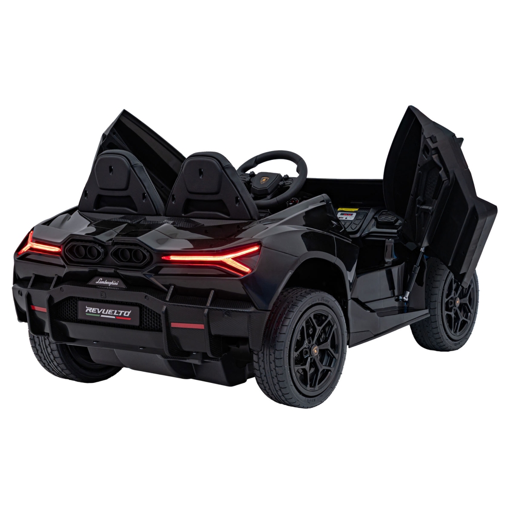 Elektromobilis Lamborghini Revuelto XL STRONG, Black-Elektromobiliai vaikams, Mašinos-e-vaikas