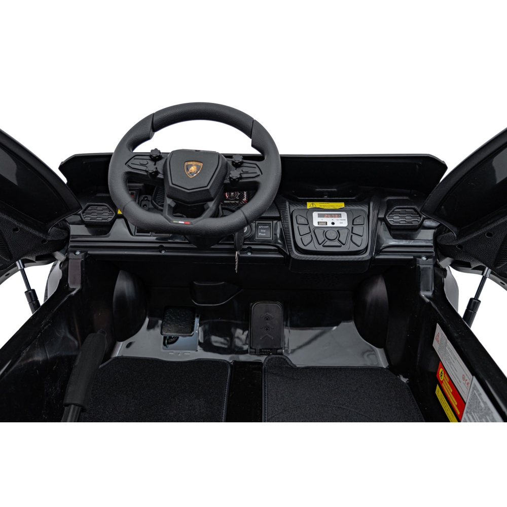 Elektromobilis Lamborghini Revuelto XL STRONG, Black-Elektromobiliai vaikams, Mašinos-e-vaikas