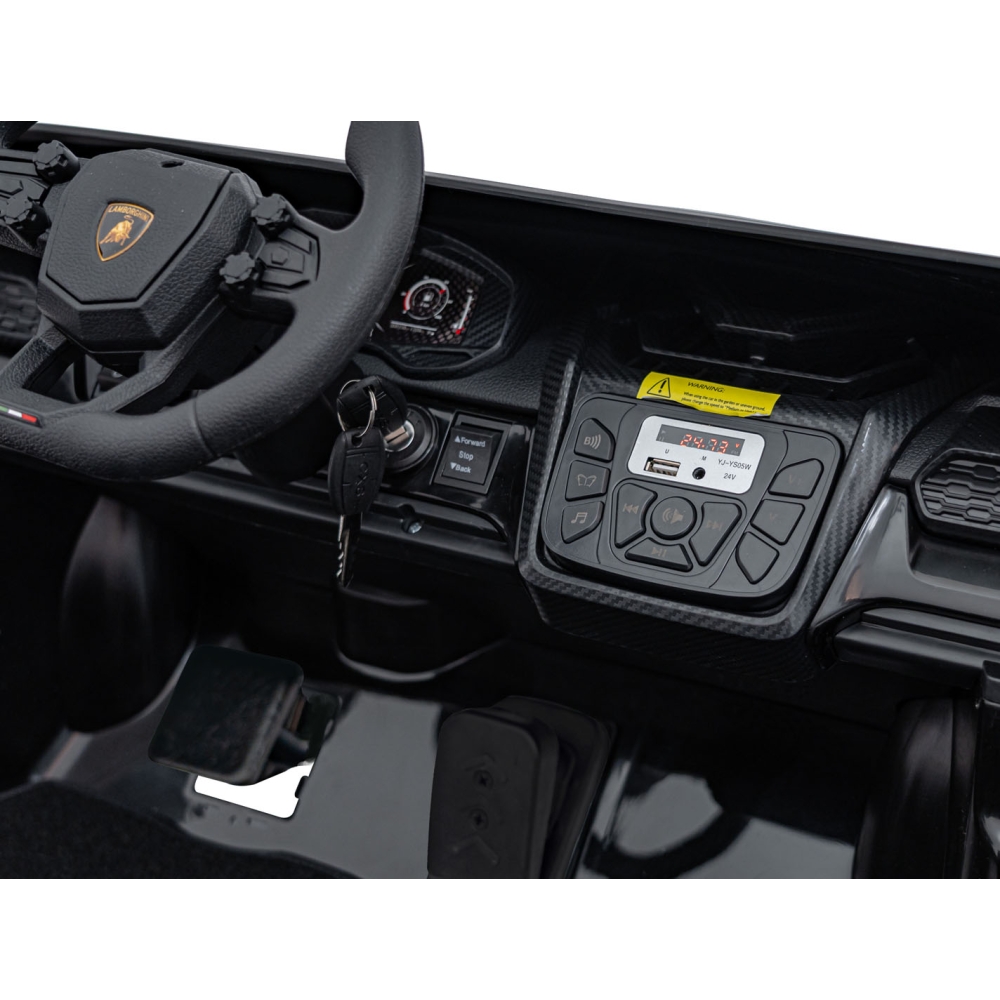 Elektromobilis Lamborghini Revuelto XL STRONG, Black-Elektromobiliai vaikams, Mašinos-e-vaikas