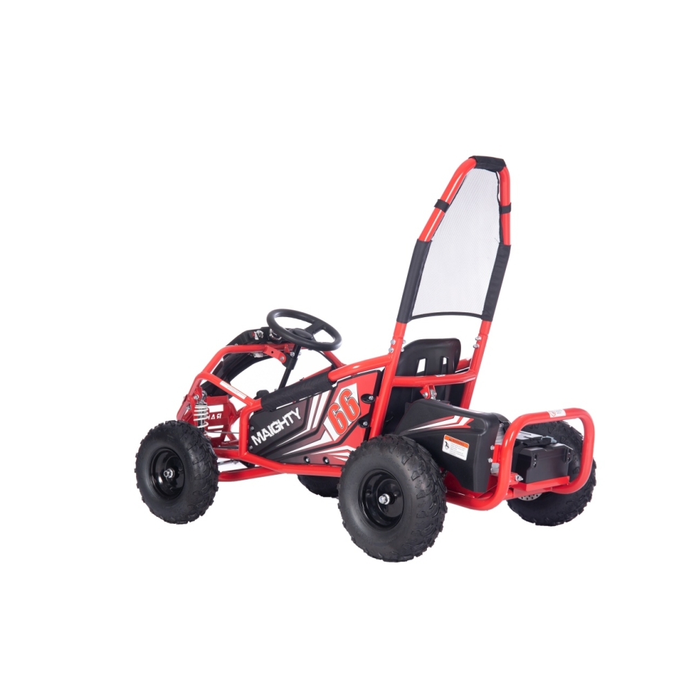 Elektrinis kartingas MAIGHTY, Red-Elektromobiliai vaikams, Kartingai vaikams-e-vaikas