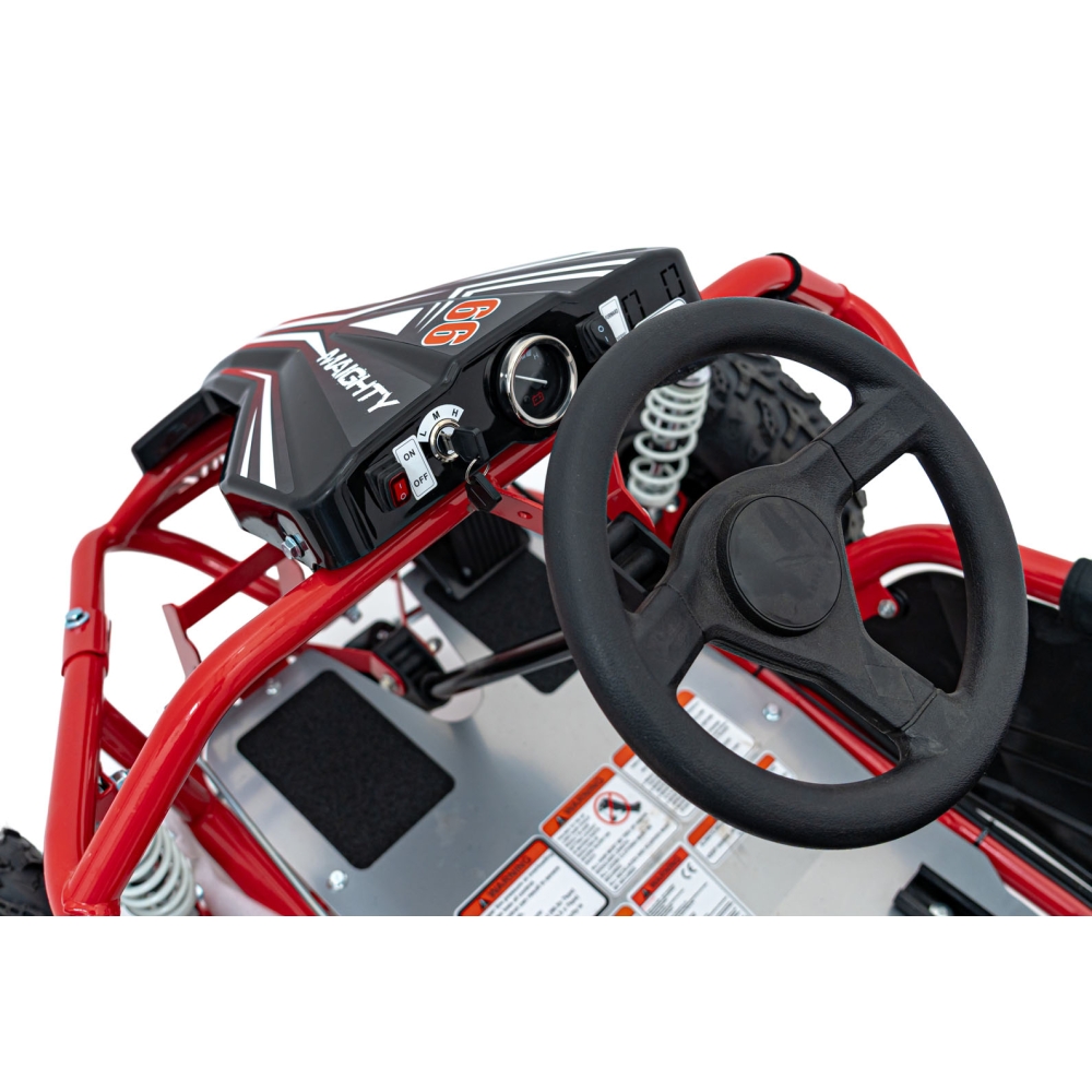 Pojazd Gokart Elektryczny MAIGHTY Czerwony