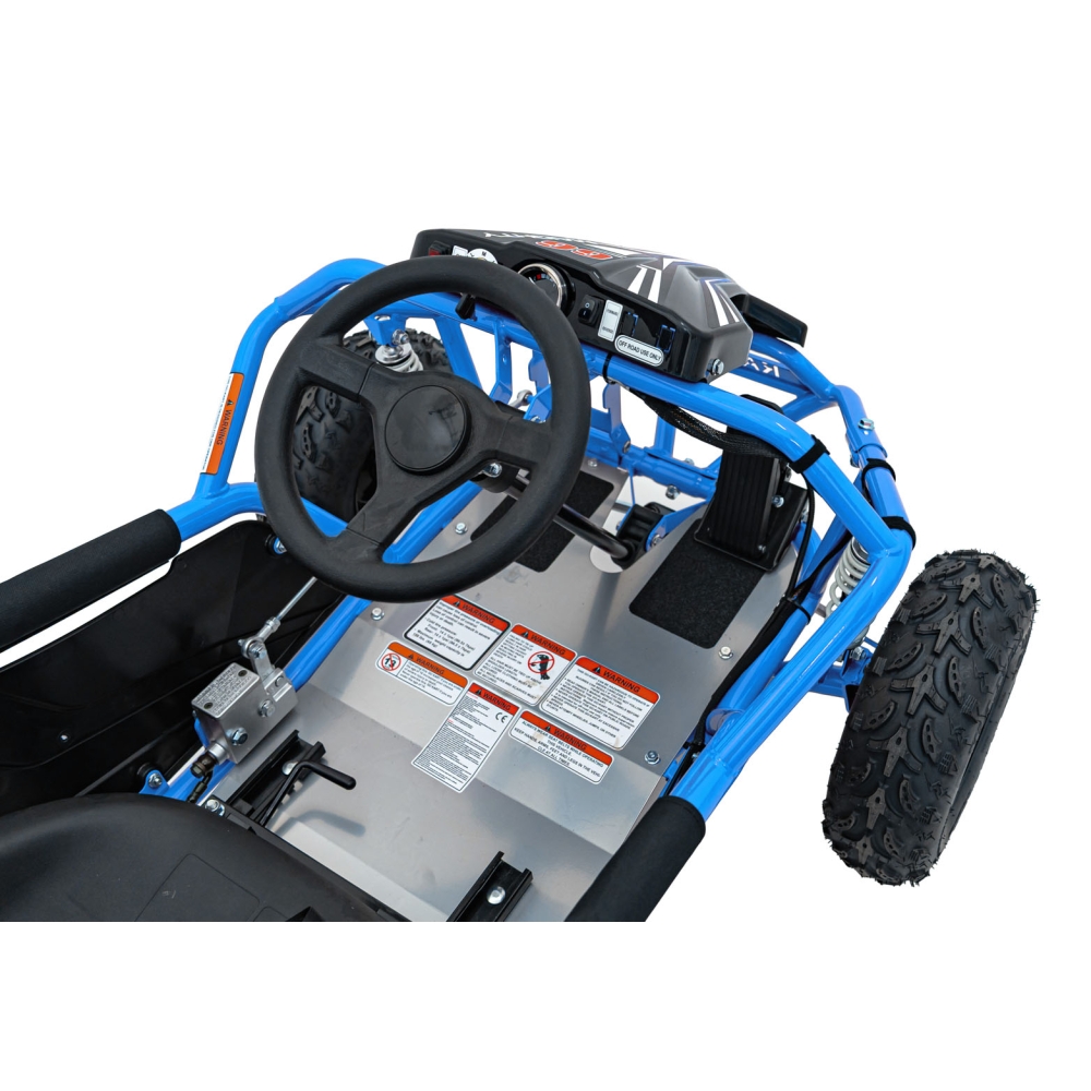 Elektrinis kartingas MAIGHTY, Blue-Elektromobiliai vaikams, Kartingai vaikams-e-vaikas