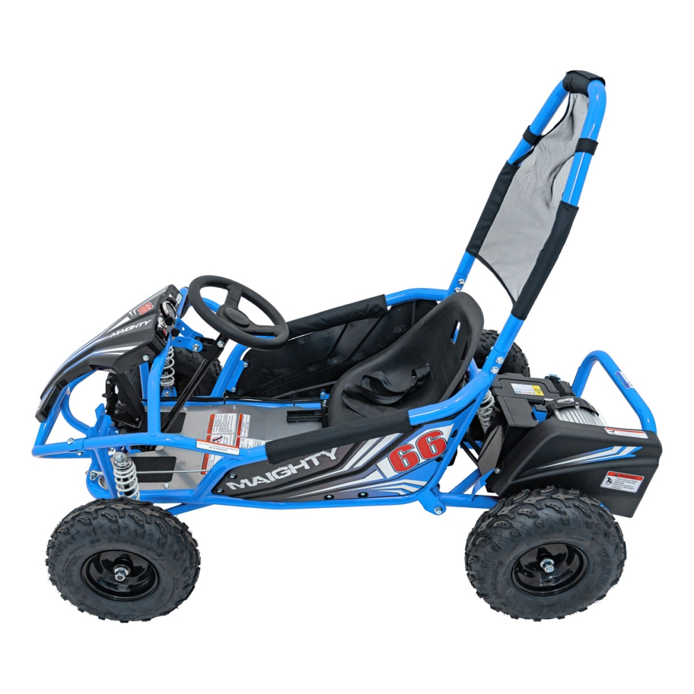 Elektrinis kartingas MAIGHTY, Blue-Elektromobiliai vaikams, Kartingai vaikams-e-vaikas
