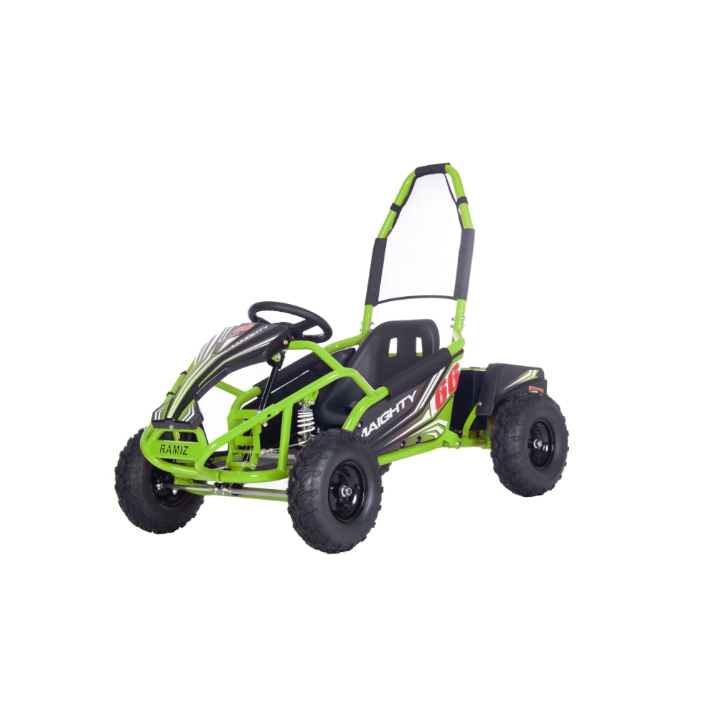 Elektrinis kartingas MAIGHTY, Green-Elektromobiliai vaikams, Kartingai vaikams-e-vaikas