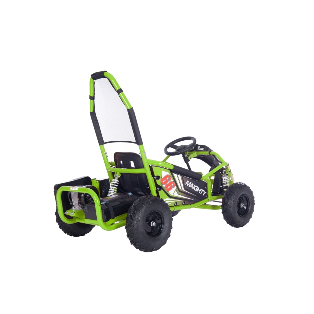 Elektrinis kartingas MAIGHTY, Green-Elektromobiliai vaikams, Kartingai vaikams-e-vaikas