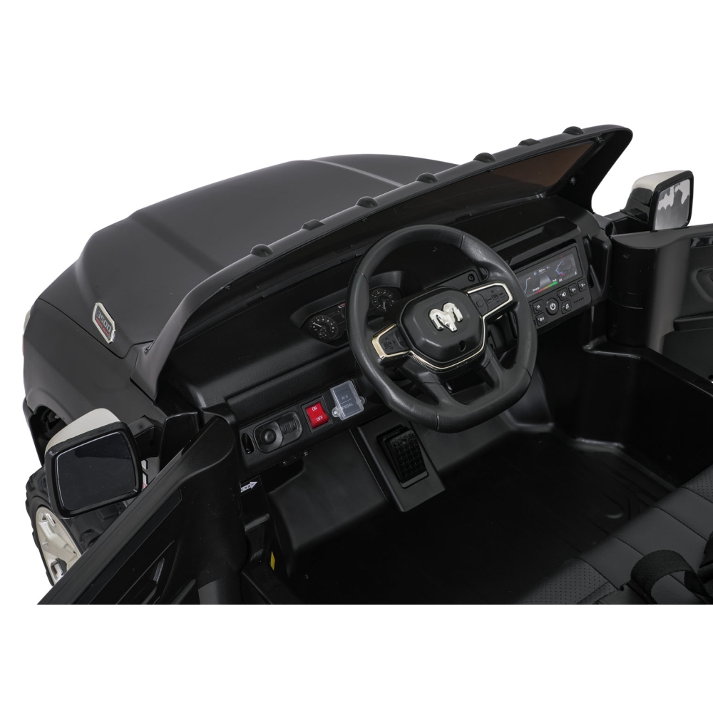 Elektromobilis RAM 3500, Black-Elektromobiliai vaikams, Visureigiai-e-vaikas