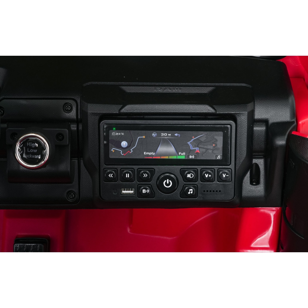 Elektromobilis RAM 3500, Red-Elektromobiliai vaikams, Visureigiai-e-vaikas