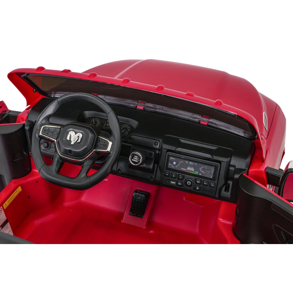 Elektromobilis RAM 3500, Red-Elektromobiliai vaikams, Visureigiai-e-vaikas