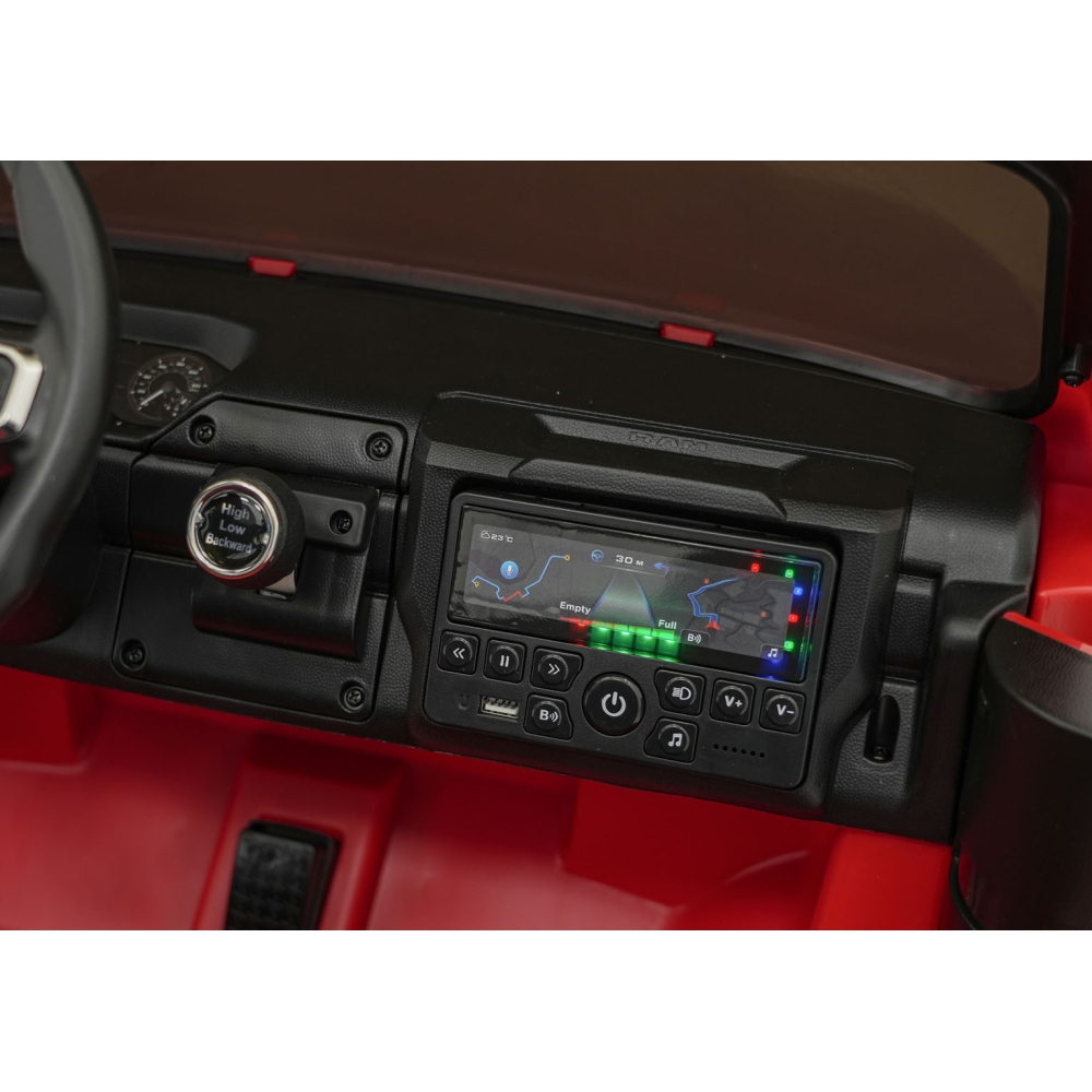 Elektromobilis RAM 3500, Red-Elektromobiliai vaikams, Visureigiai-e-vaikas