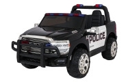 Elektromobilis RAM 3500 Policija, Black-Elektromobiliai vaikams, Visureigiai-e-vaikas